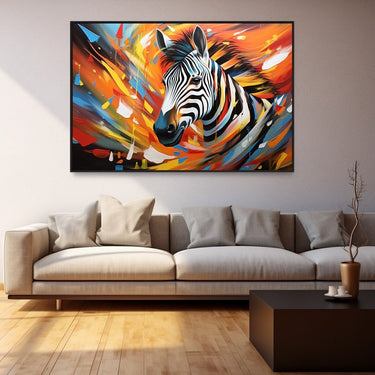 Zebra Abstract Painting